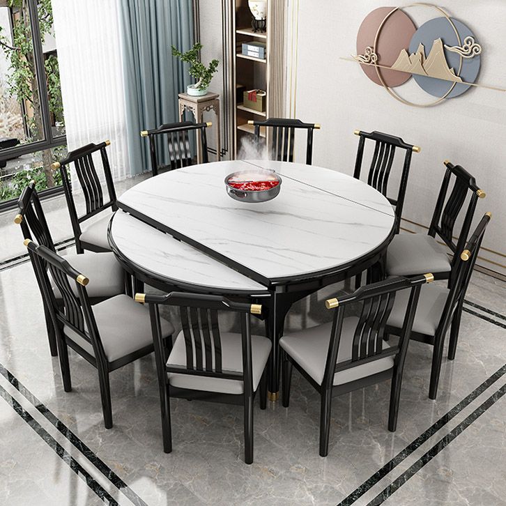 Contemporary Dining Room Table Solid Wood 4 Legs Dining Site Table