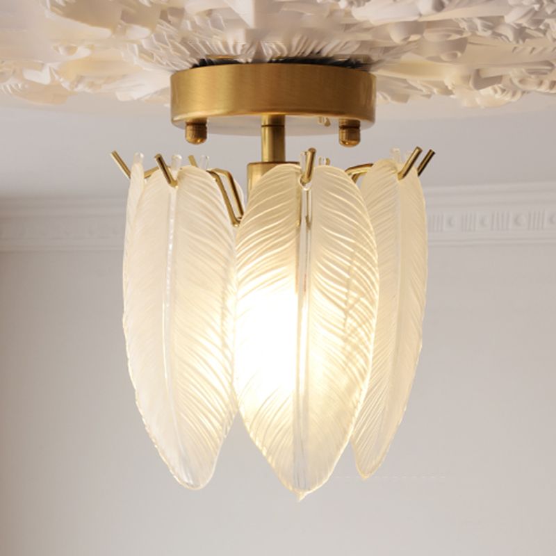 Modern Ceiling Light Creative Glass Flush Mount Ceiling Light Fixture for Bedroom