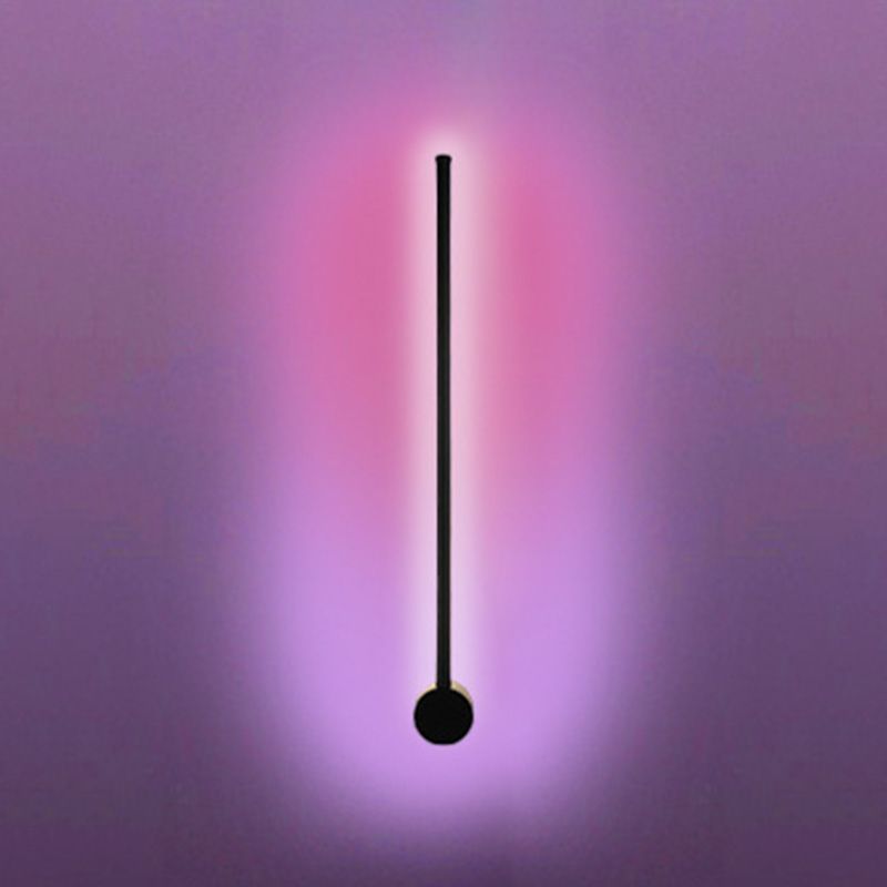 Metallstange Wandmontageleuchte moderne RGB -Leuchtenleuchte in Schwarz