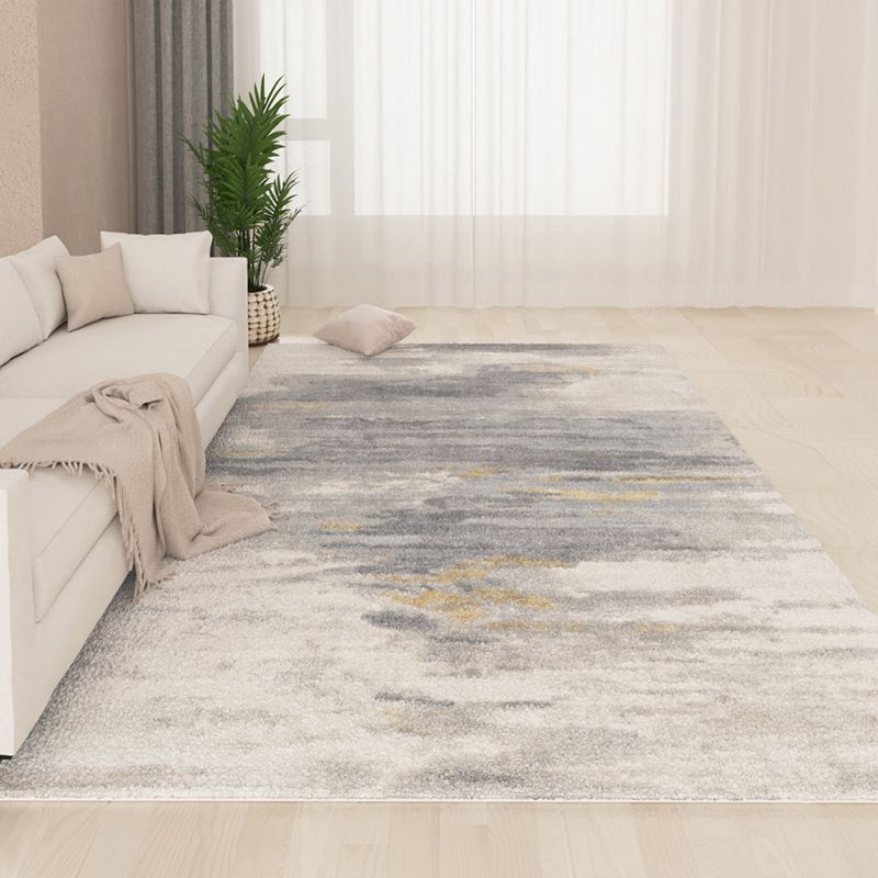 Brown Simple Carpet Polyester Line Carpet Stain Resistant Carpet for Drawing Room
