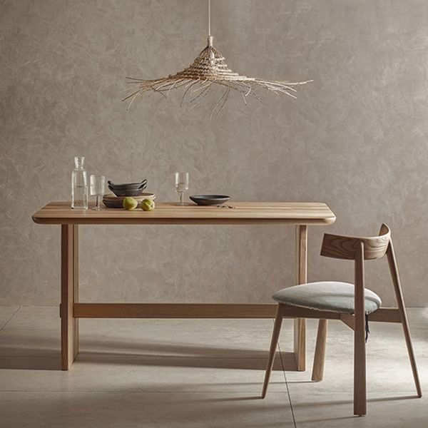 Kausal massives Holz Standard Esstisch Khaki Rechteck Form Esstisch für Küche