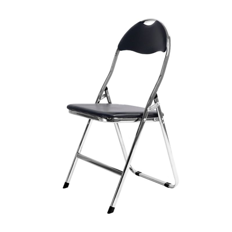Chaise d'intérieur et d'extérieur en métal moderne, chaise d'appoint de salle à manger sans accoudoirs à dossier ouvert