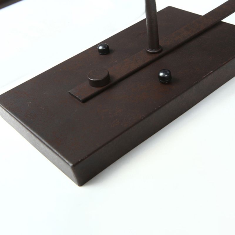 Iron and Glass Wall Lamp Industrial Style Black / White / Rust Wall Sconce