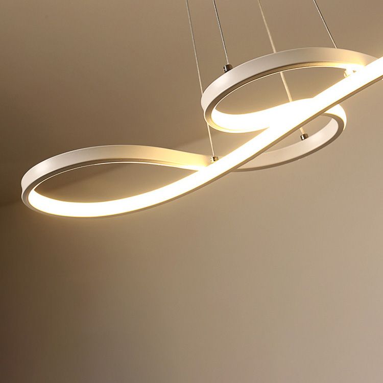 Twist LED kroonluchter acryl -led hanglampverlichting voor eetkamer slaapkamer