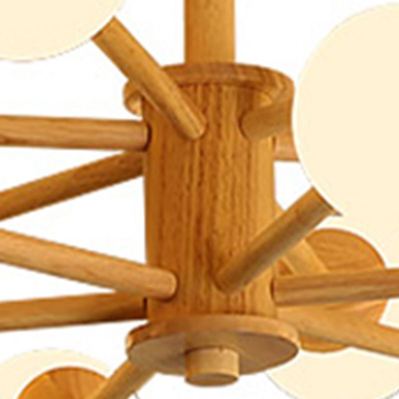 Creative Simplicity Wooden Pendant Lighting for Drawing Room Coffee Shop