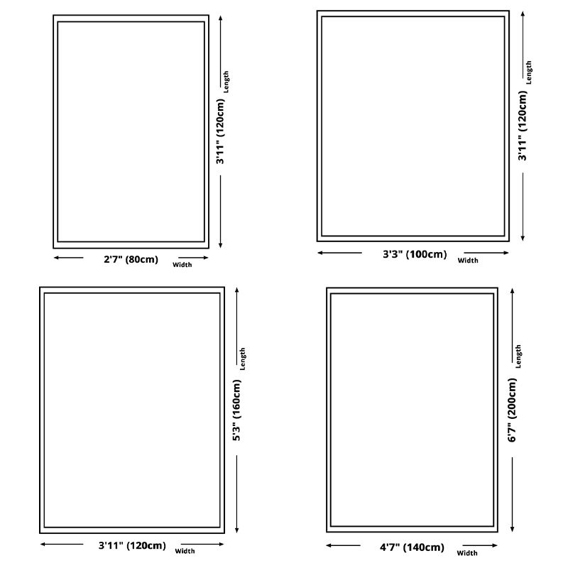 Orange Modern Carpet Polyester Striped Carpet Washable Carpet for Home Decoration