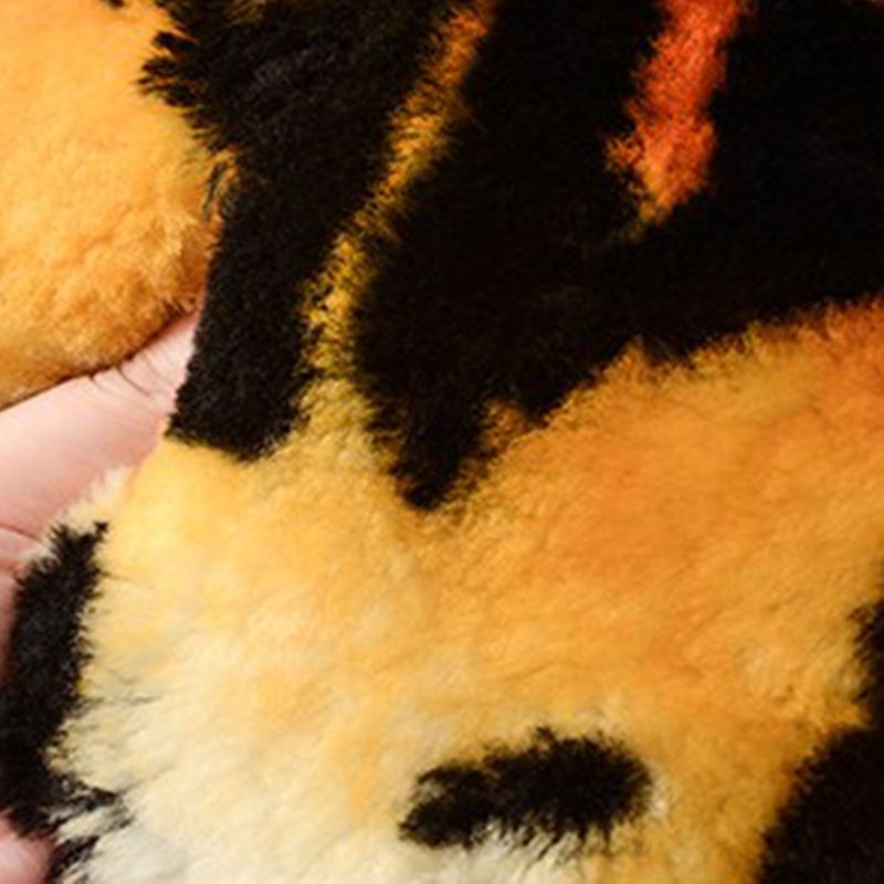 Novelty Shape Trendy Modern Rug Animal Printed Shag Rug Lamb Wool Easy Care Carpet for Home Decor