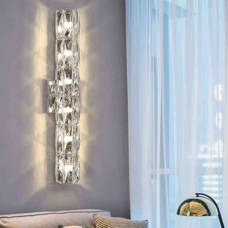Silver/Golden Modern Bathroom Vanity Light LED Crystal Bath Bar