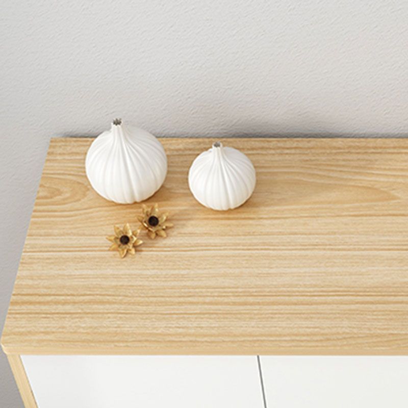 Contemporary Bedroom Chest Engineered Wood Storage Chest with Drawers