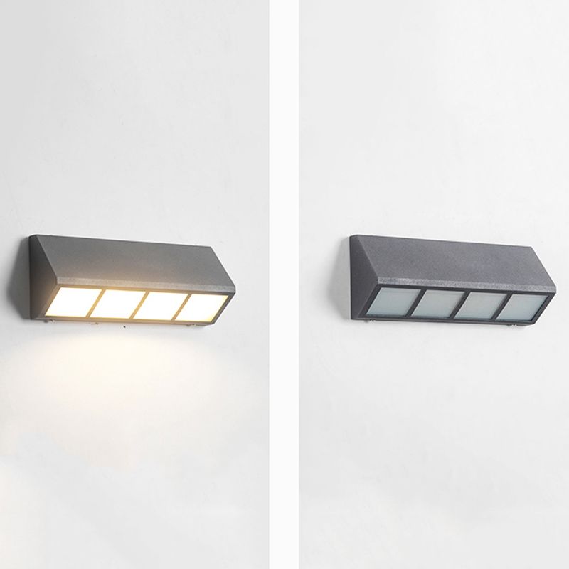 Modern LED Aluminum Wall Light in Matte Black Finish Wall Sconce