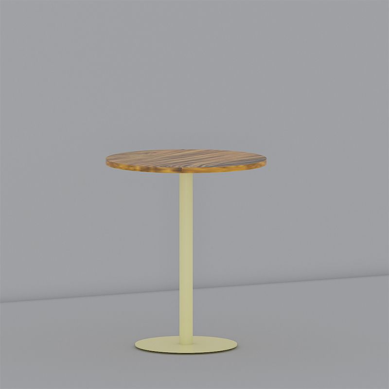 Round Pedestal End Table Minimalist Wood Side End Table for Living Room