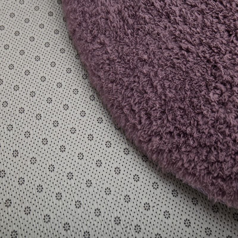 Purple Simple Rug Blending Pure Color Rug Non-Slip Backing Rug for Living Room