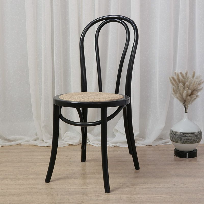 Boerderij houten eetkamerstoelen open achterkant eetwarmeloze stoelen voor restaurant