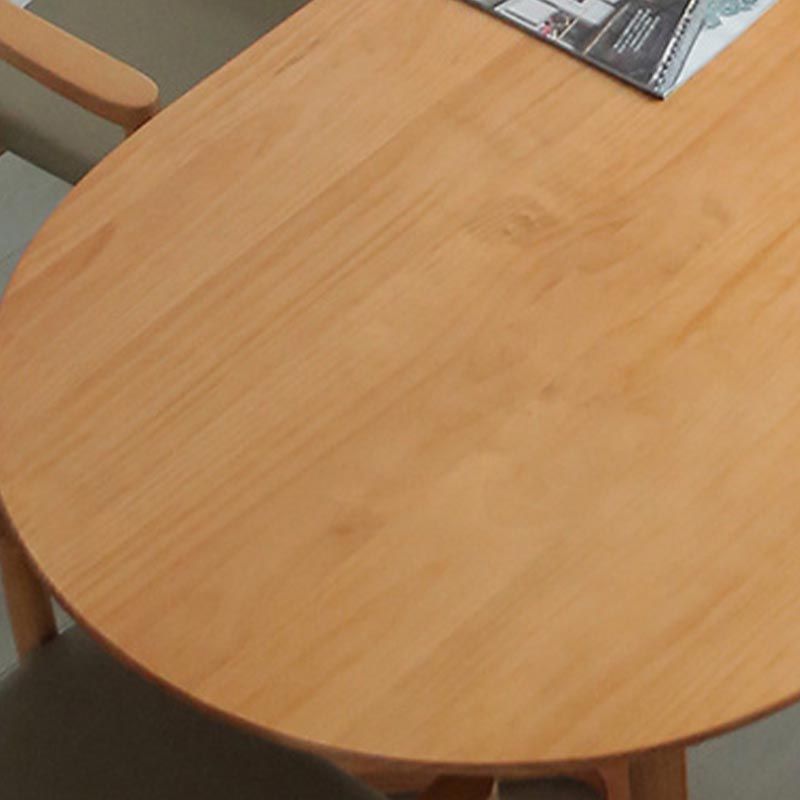 Simplicity Restaurant Table Oval Solid Wood Dining Table for Dining Room