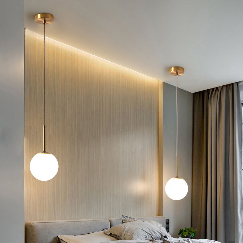 Globale hängende Leuchten modernes Glas 1 Lichtheizlicht Lichter