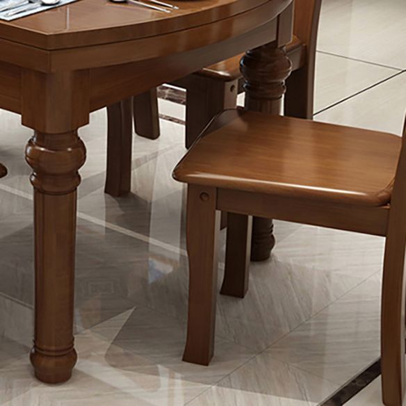 Juego de comedor de madera tradicional altura estándar con el juego de comedor superior rectangular