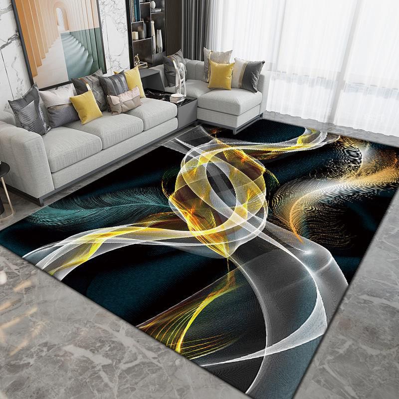 Modern geometrisch patroongebied Rug polyester gebied tapijt niet-slip achterste ruggengrens vloerkleed voor woningdecoratie