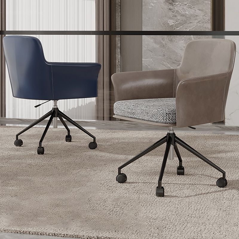 Mid Back Office Chair Contemporary Swivel Rolling Task Chair