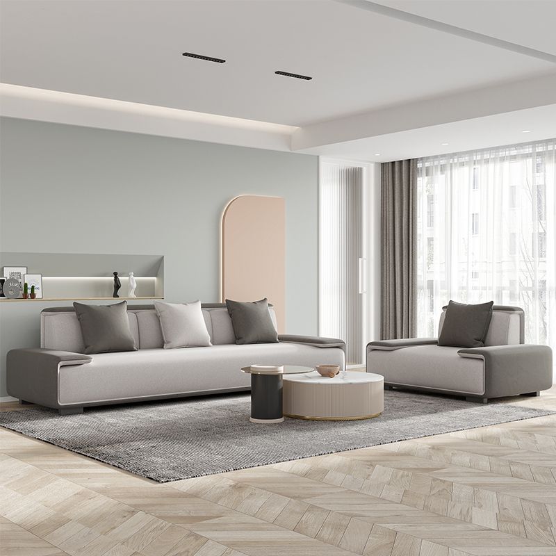 29.52"H Faux Leather Stain Resistant Pillow Top Arm Sofa for Living Room