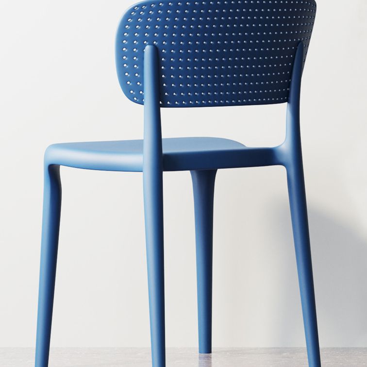 Contemporary Dining Chairs Plastic Dining Armless Side Chair for Home Use