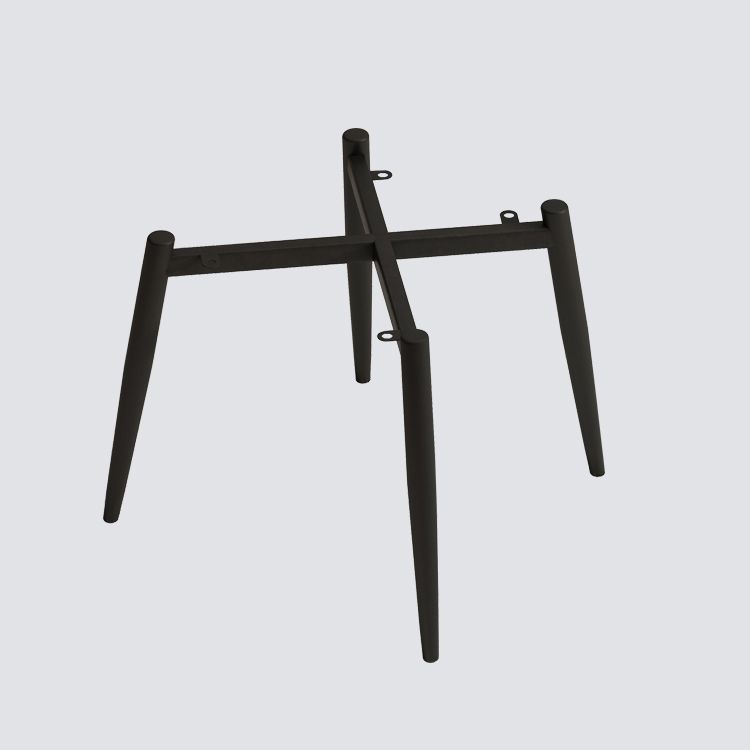 Sillas de comedor de metal contemporáneas tapizadas sin brazos, sillas de cuero para uso doméstico