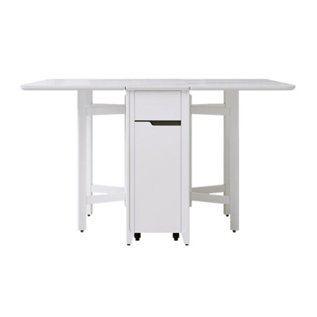 Rectangle Stone Dining Site Table Simplicity Style Drop Leaf Table for Home