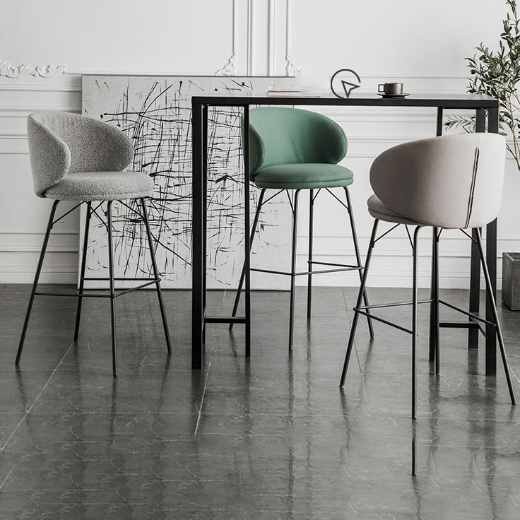 Contemporary Style Bar-stool Metal Counter Bar Stool for Kitchen