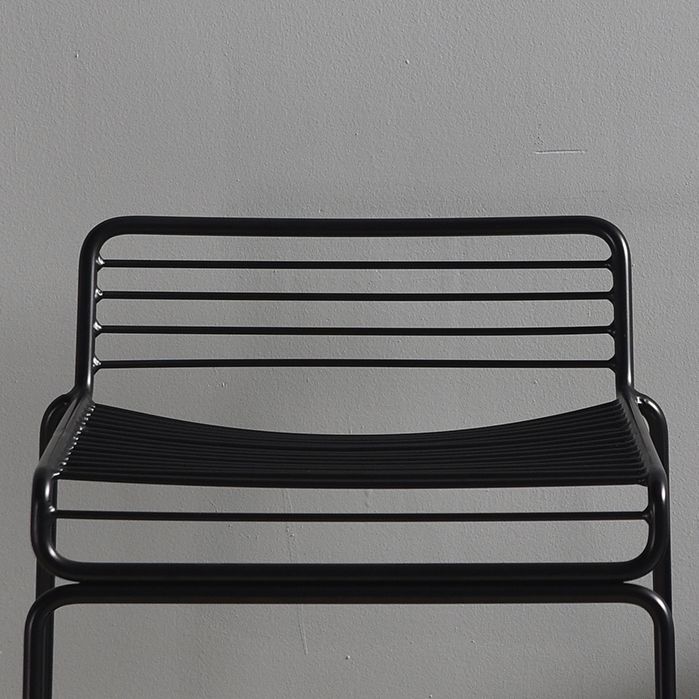 Industrial Armless Low Back Stool Steel Bar Height Stool for Bristol