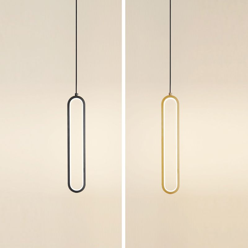 Éclairage de suspension de style moderne linéaire minimaliste Éclairage suspendu pour le salon