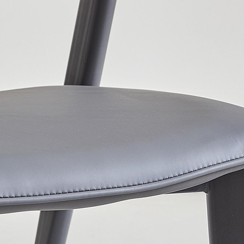 Modern Style Side Chair Open Back Metal Dining Room Chair for Kitchen