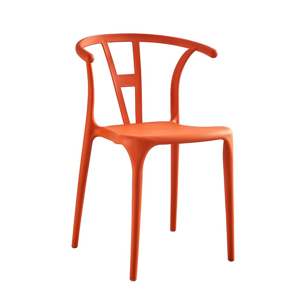 Chaises de salle à manger en plastique de style moderne, chaises de salle à manger empilables pour la cuisine
