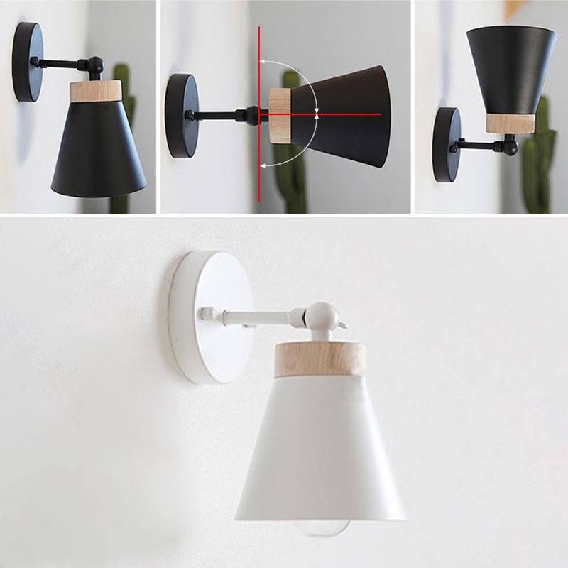 Macaron Empire Shape Wall Sconce Metal 1 Light Sconces for Living Room