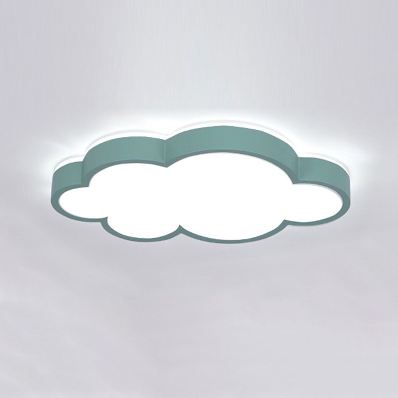 Nordic Style Flush Mount Cloud Metal LED Ceiling Light Fixture for Bedroom