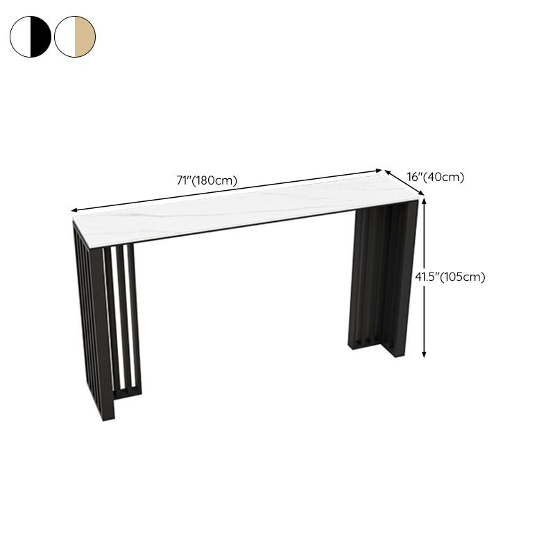 Rectangle Bar Table Bar Height Modern Pub Table for Indoor and Breakroom