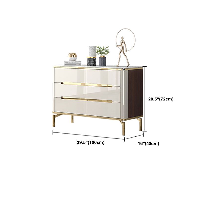 15.75-inch Width Storage Chest Stone Top Storage Chest Dresser for Bedroom