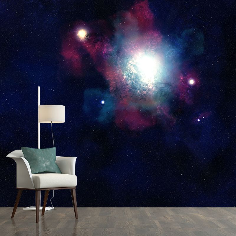 Washable Stain Resistant Wall Mural Wallpaper Galaxy Sitting Room Wall Mural