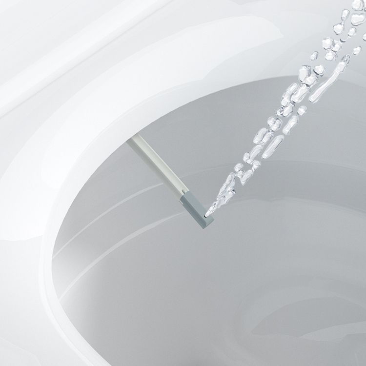 Modern Elong Toilet Bowl Siphon Jet Toilet with Seat for Bathroom