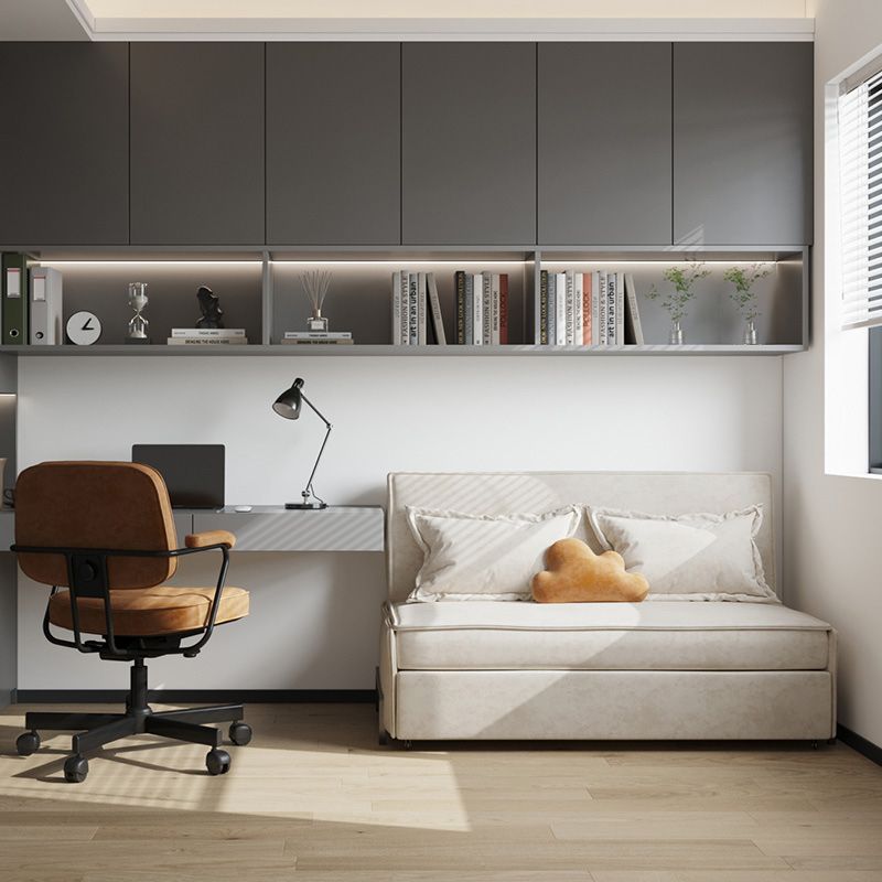 Pillow Included Sofa Futon Armless Cushion Back Sleeper Sofa