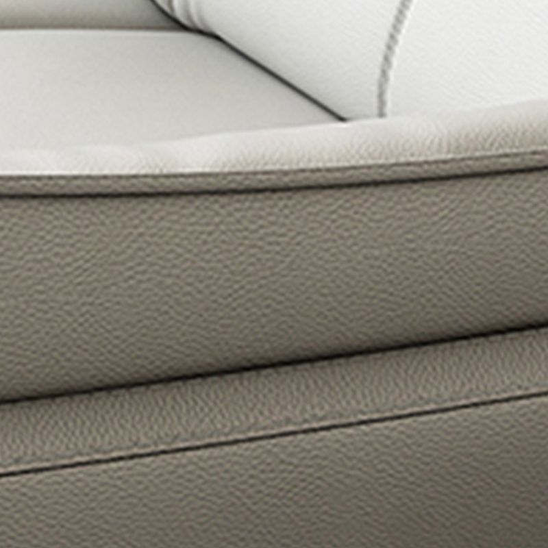 Contemporary Standard Settee Bench Stain Resistant Leather Sofa