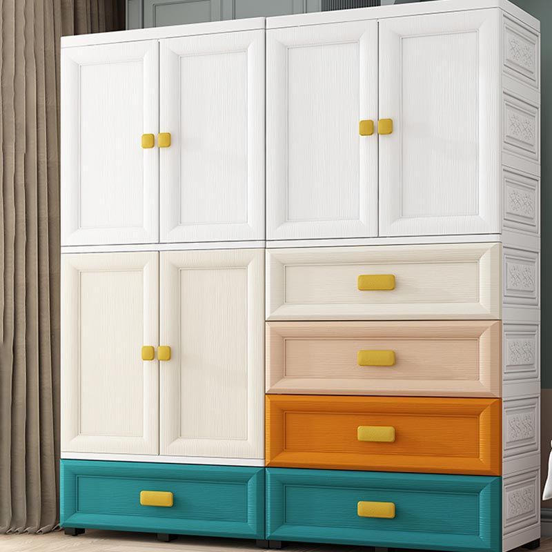 Modern Style Bathroom Wardrobe Plastic Wardrobe Closet with Legs