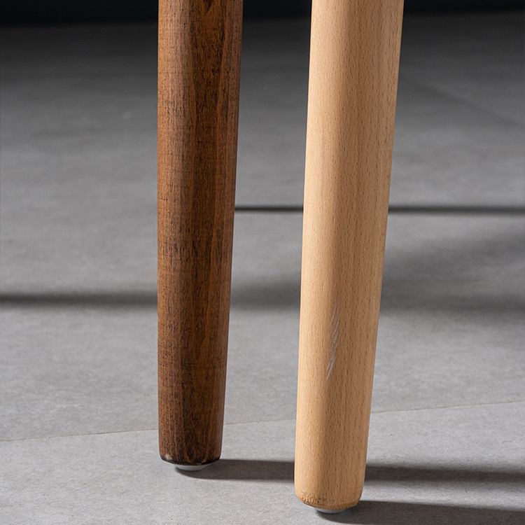 Silla de comedor de madera moderna con acabado mate de Wishbone de haya