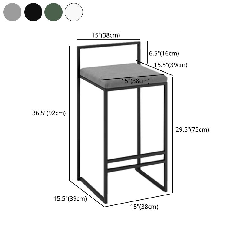 Taburetes de mostrador modernos, taburete de bar interior de madera sin brazos con reposapiés