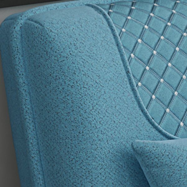 Armless Chaise Lounge Couch Adjustable Gears Chaise with Polyester Blend