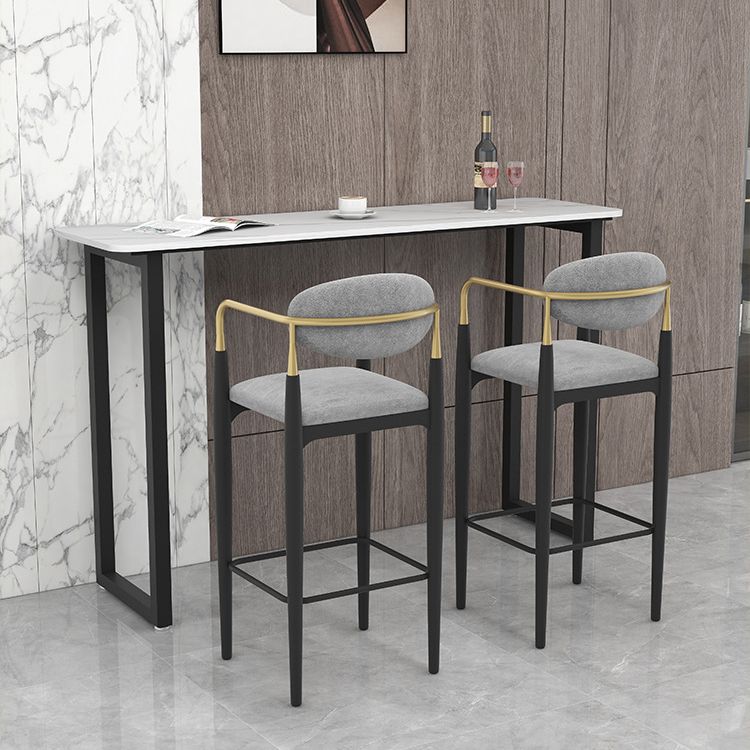 Industrial Pub Dining Set 1/3/5 Pieces Rectangular Bar Stool and Table Set