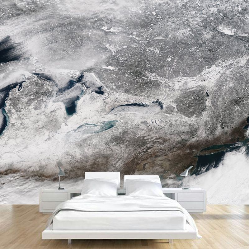 Eco-friendly Wall Mural Wallpaper Map Photography Sitting Room Wall Mural