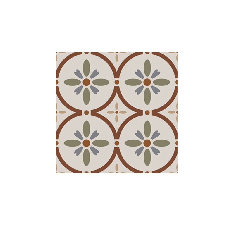 Water Resistant Peel & Stick Tile Square Pattern Printing Single Tile