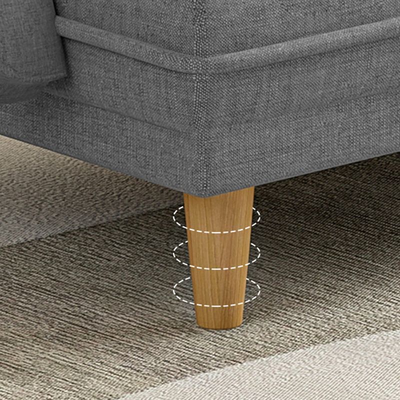 30.7" H Contemporary Linen Blend Convertible Sleeper Sofa for Apartment