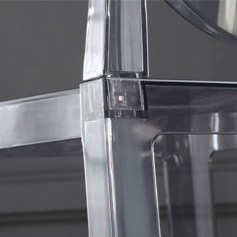 Dining Room Modern Acrylic Barstool 4 Legs Bar Stool with Pedal