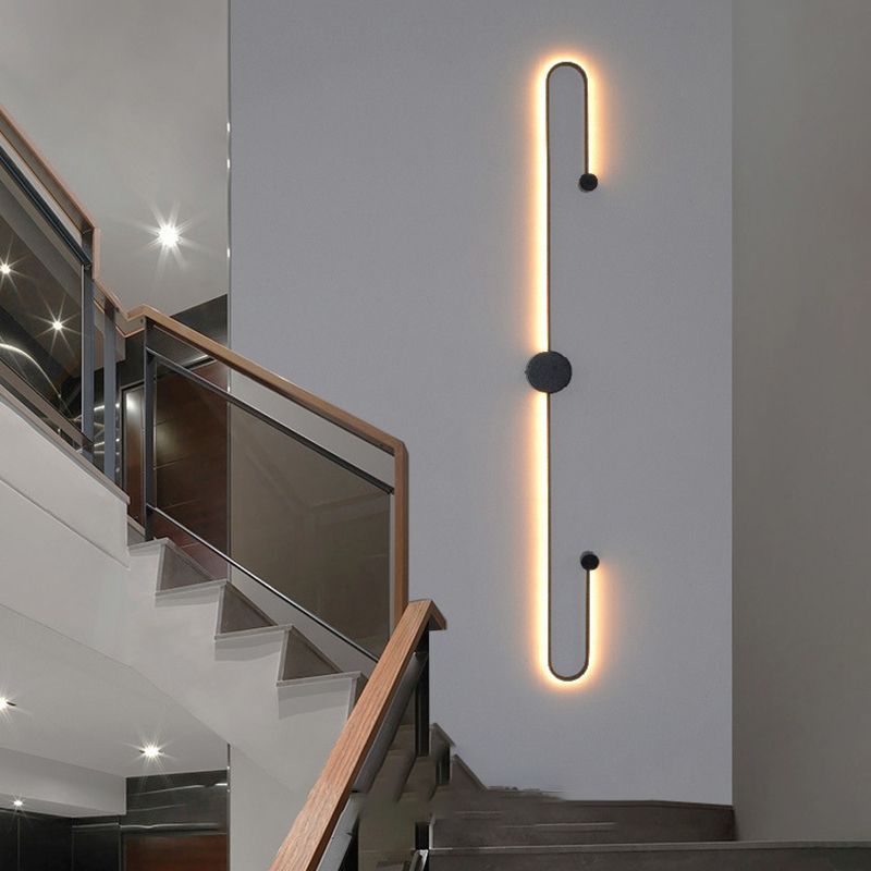 2-Light Linear Wall Mount Light Modern Metal Wall Mount Light Fixtures