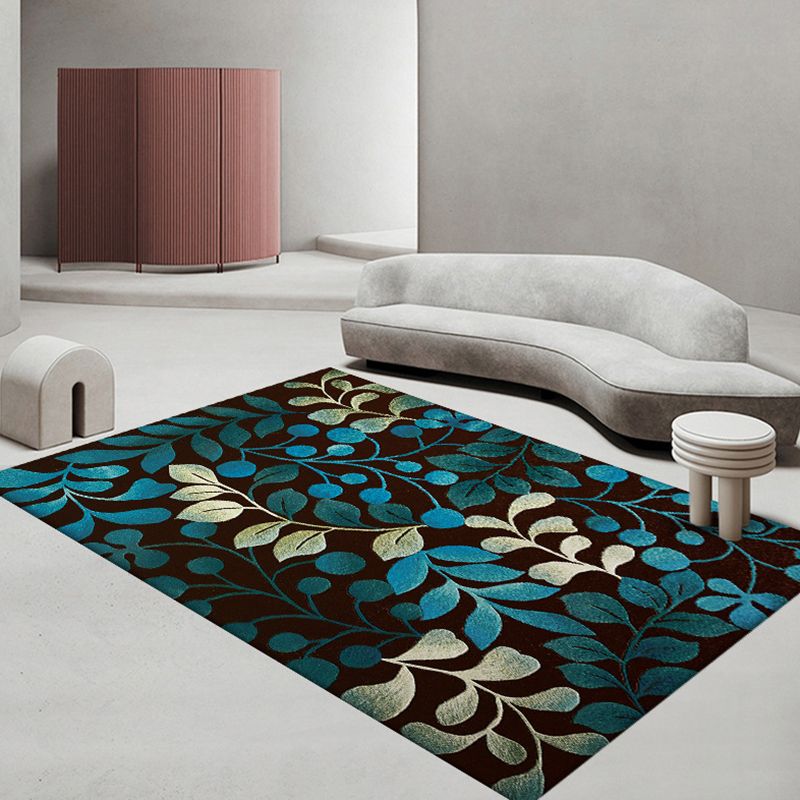 Geometric Polyester Rug Indoor Rug Washable Pet Friendly Carpet for Home Decor